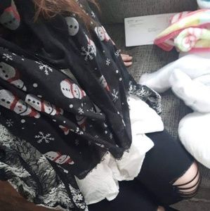 Snowman scarf